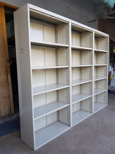 open steel cabinet|open metal storage shelves.